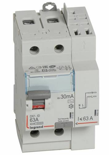 Legrand - Interrupteur différentiel DX³-ID 2P 230V 63A type AC 30mA - LEGRAND - 411633 - Image 2