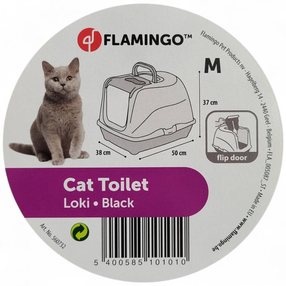 Maison de toilette, Loki noir, 38 x 50 x H37 cm, pour chat - Image 8