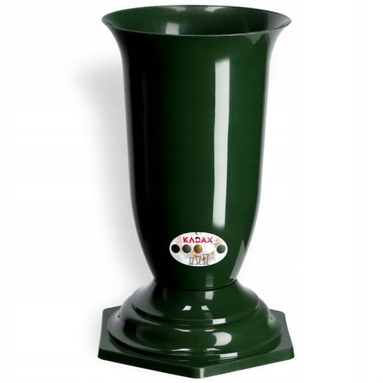 Vase Fiole Cimetière Tombe Pierre Tombale vert 29cm - Image 3