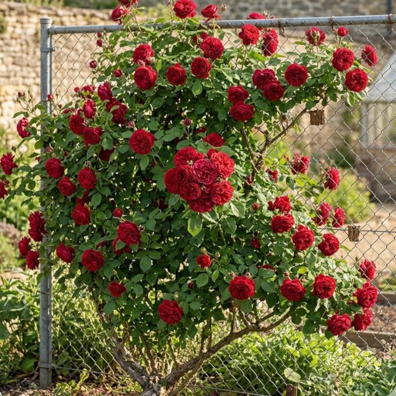 Rosier grimpant Florentina® 'KORtrameilo' à fleurs Rouge/ - feuillage Caduc - Pot de 3L - 20/40 cm - Image 3