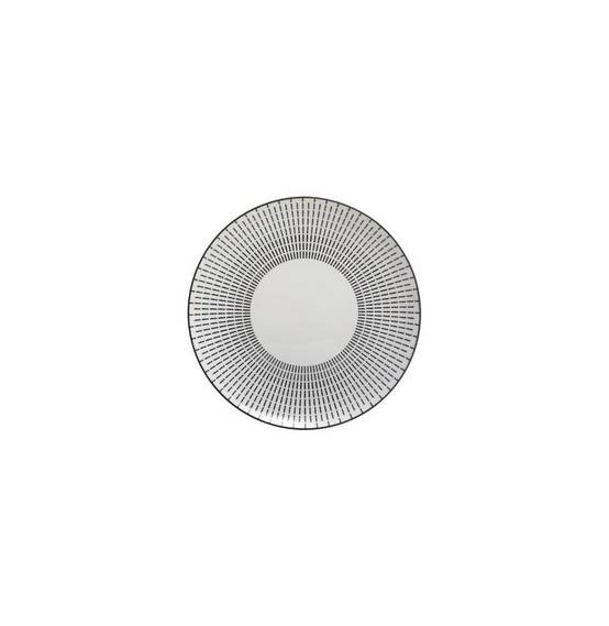Set de 6 assiettes plates Lunis - D 27 cm - Noir - Image 2