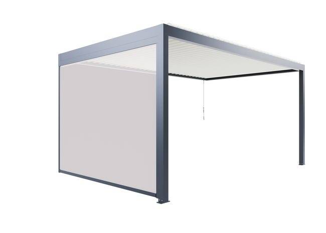 Store Latéral Zippé Gris Anthracite 3m pour Pergola Adossée S et SV ORIAL France - Image 1