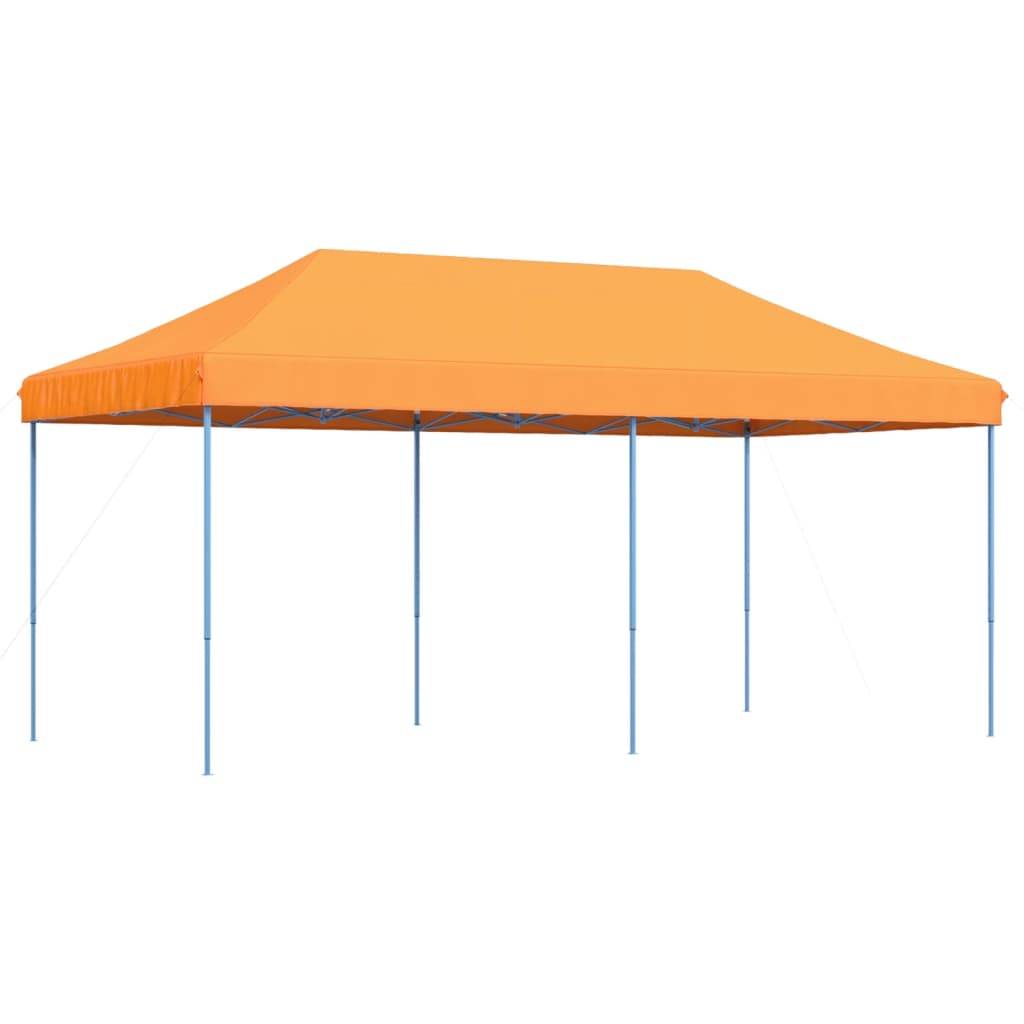 ComfortXL - Tente de réception pliante acier pour grands rassemblements toit Oxford 5.8x3m Orange - ComfortXL Outdoor Living - Image 4
