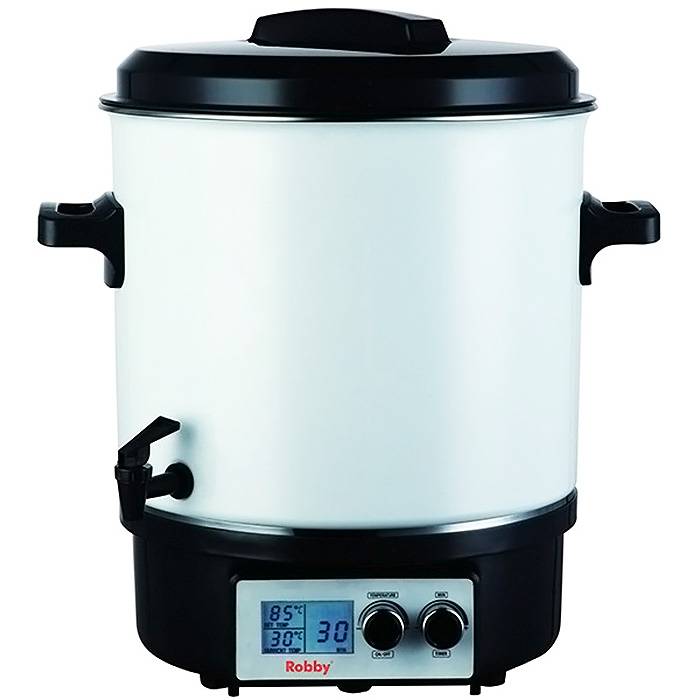Stérilisateur de bocaux électrique avec écran lcd robinet et minuteur 27l 1800w STERI PRO LCD Robby - Image 1