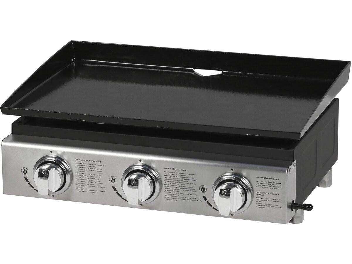 Habitat Et Jardin - Plancha "presto 3" - 3 Brûleurs - 7.5kw - Gris -habitat Et Jardin - Image 1
