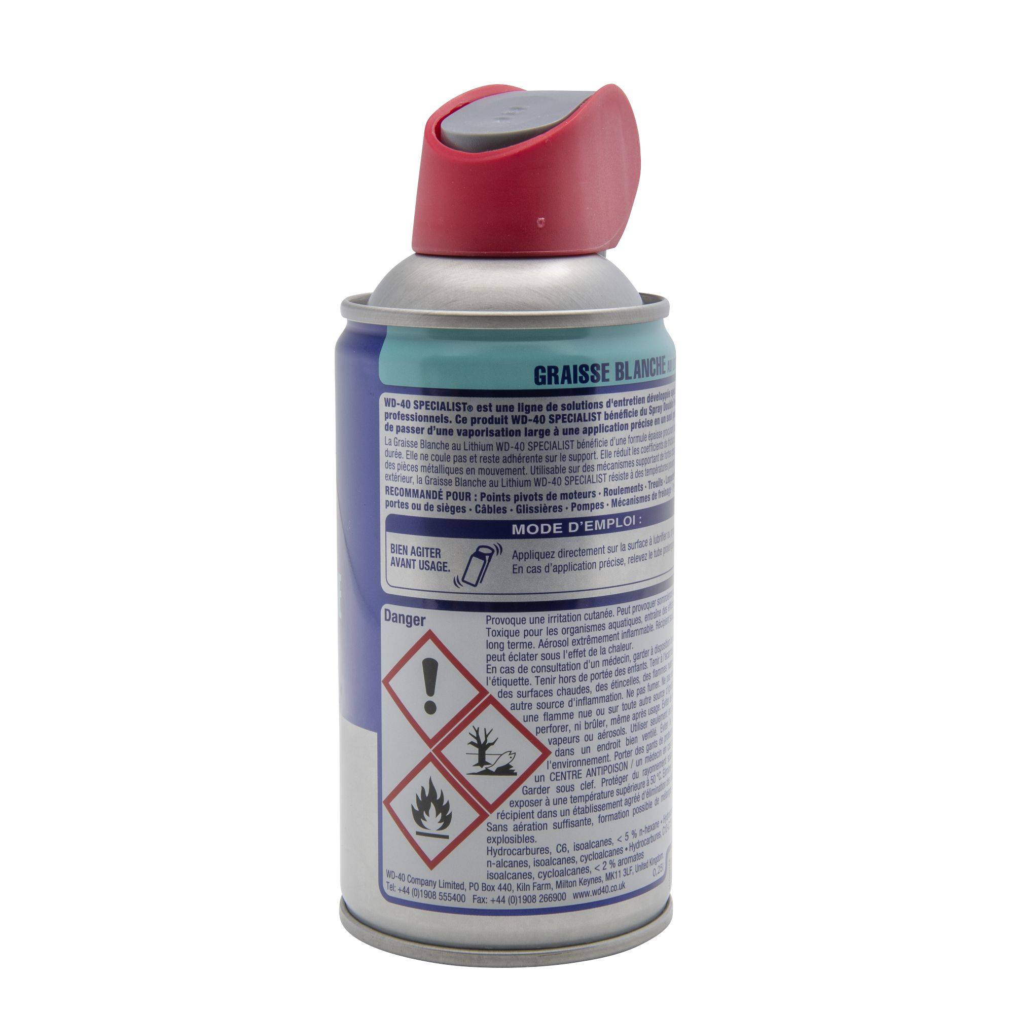 Bombe Graisse au lithium WD40 250ml - Image 3