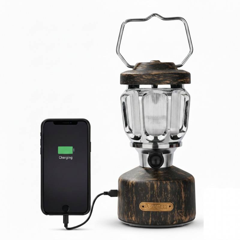 Lanterne LED - baladeuse autonome (100 heures) et rechargeable - HURRICANE EVOLUTION LOVORK - Image 1
