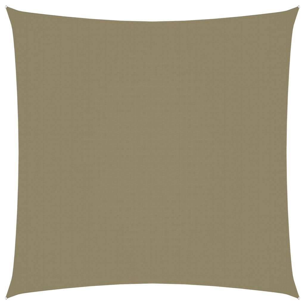 Helloshop26 - Voile toile d'ombrage parasol tissu oxford carré 5 x 5 m beige - Image 1