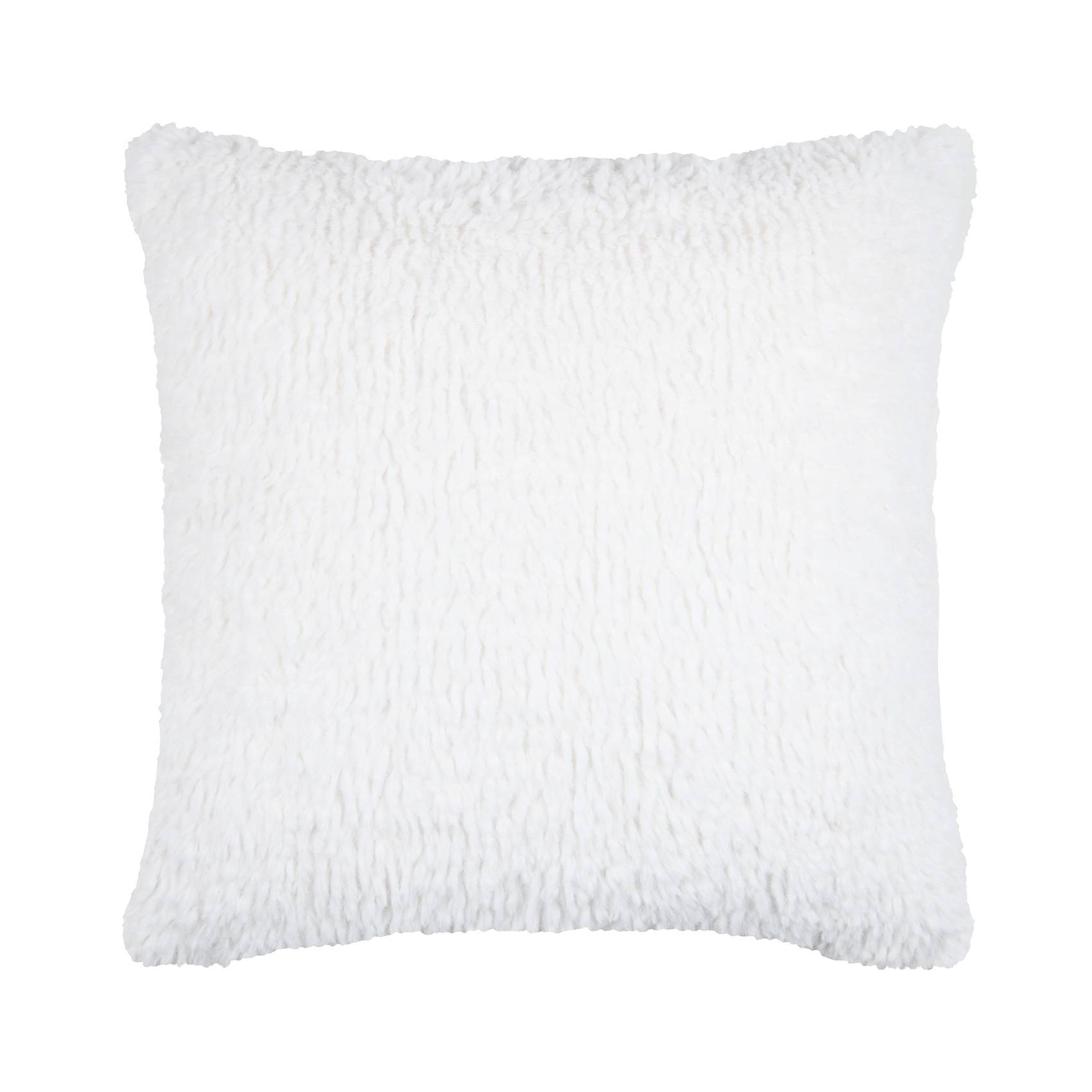 Lovely Casa - Coussin carré imitation fourrure avec recto velours - LOVELY CASA - Image 1