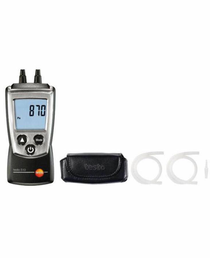 Kit Testo 510 manometre differentiel de poche avec tuyau en silicone - TESTO - 0563 0510 - Image 1