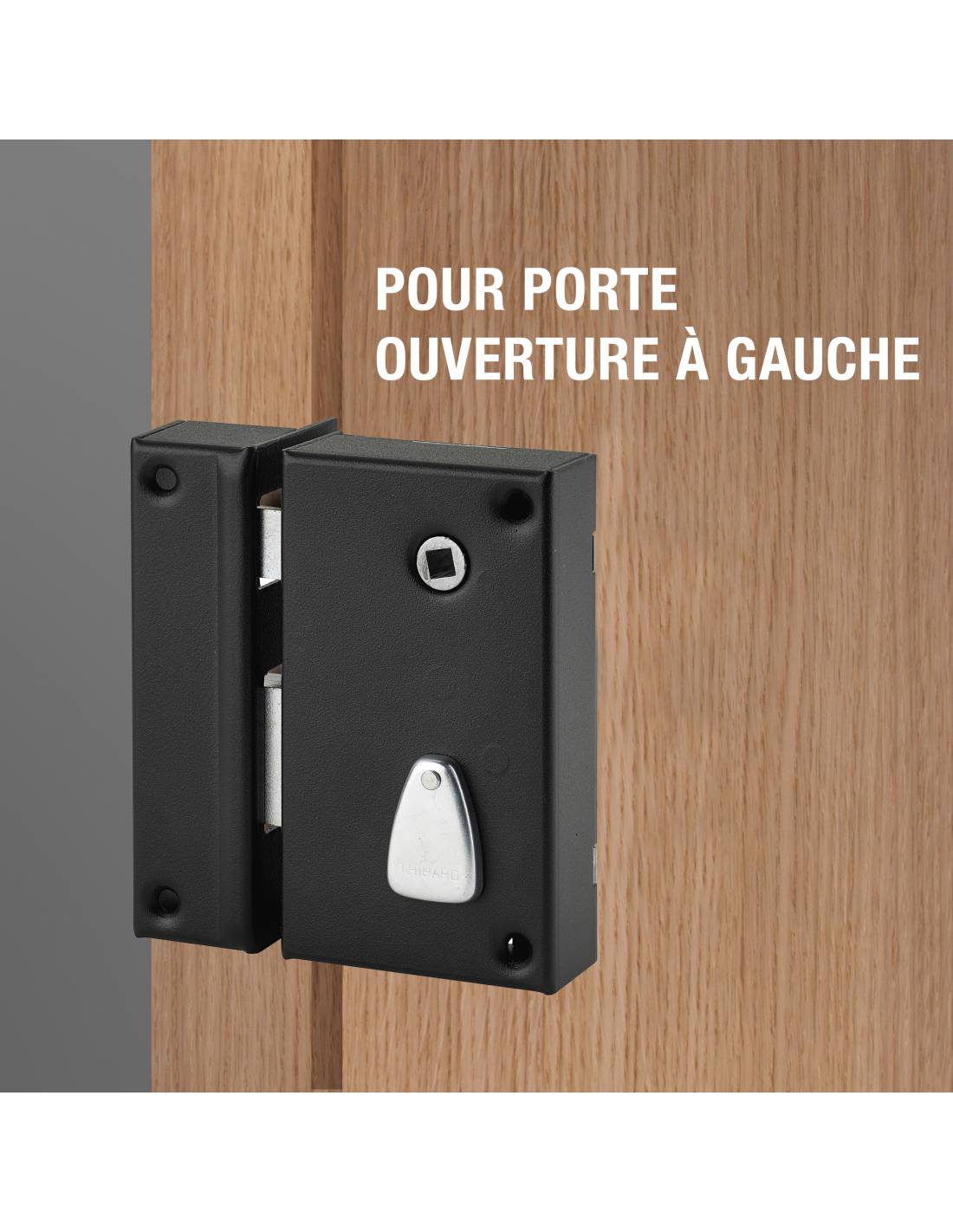 Serrure verticale 6 gorge 130x75 mm THIRARD à tirage - Gauche - 034020 - Image 3