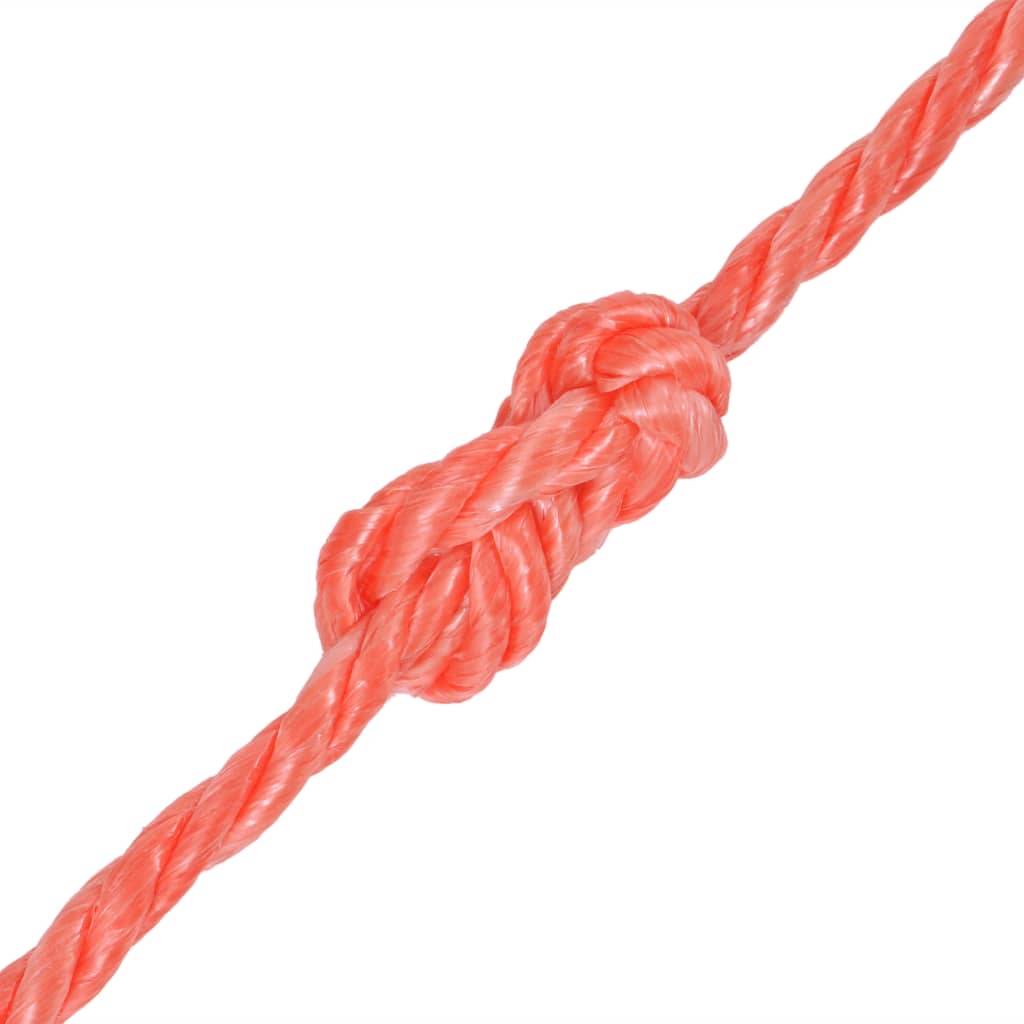 Corde torsadée Polypropylène 10 mm 100 m Orange Maison Chic