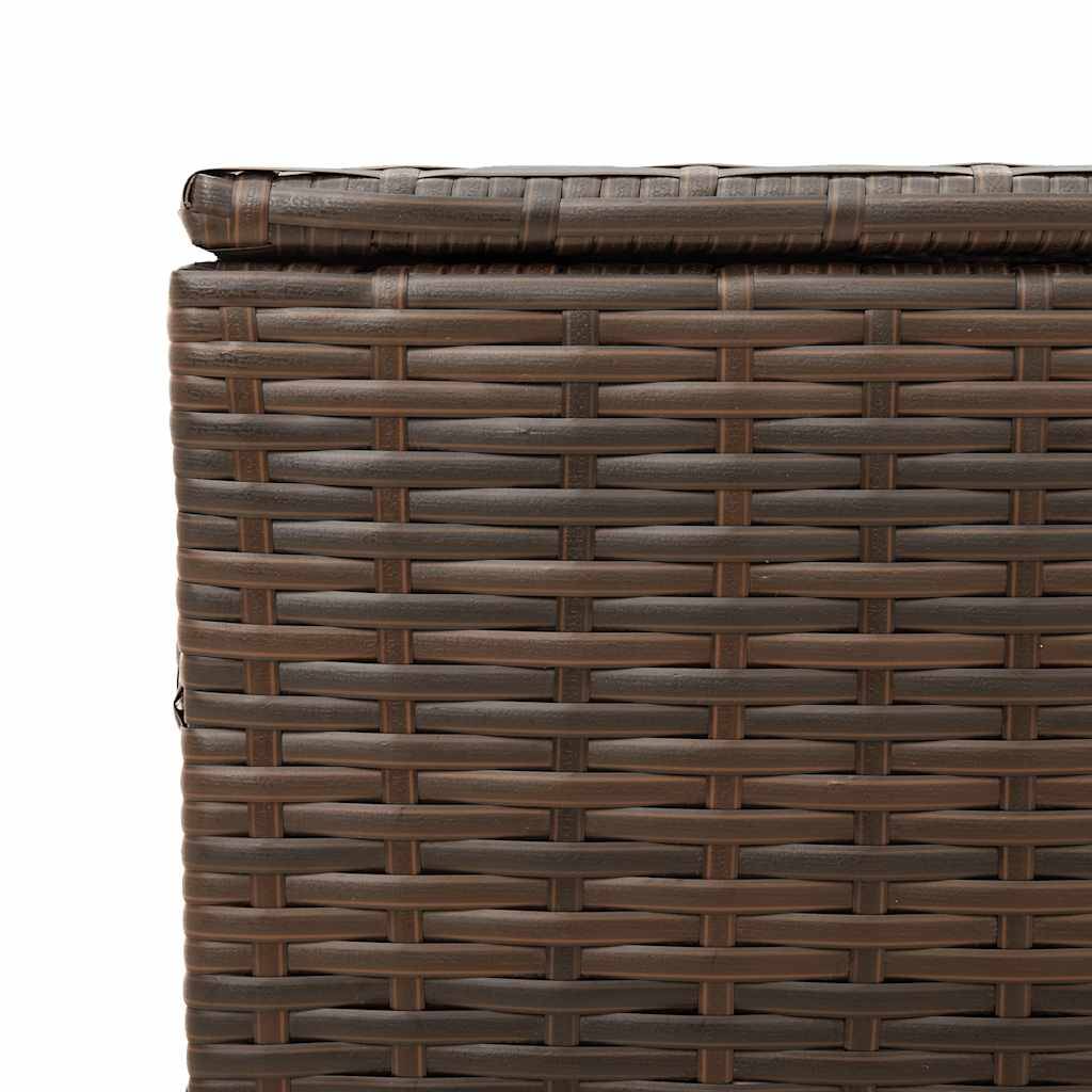 PANGIVO - Coffre de rangement de jardin résine tressée marron 107 x 55 x 53 cm - PANGIVO - Image 9