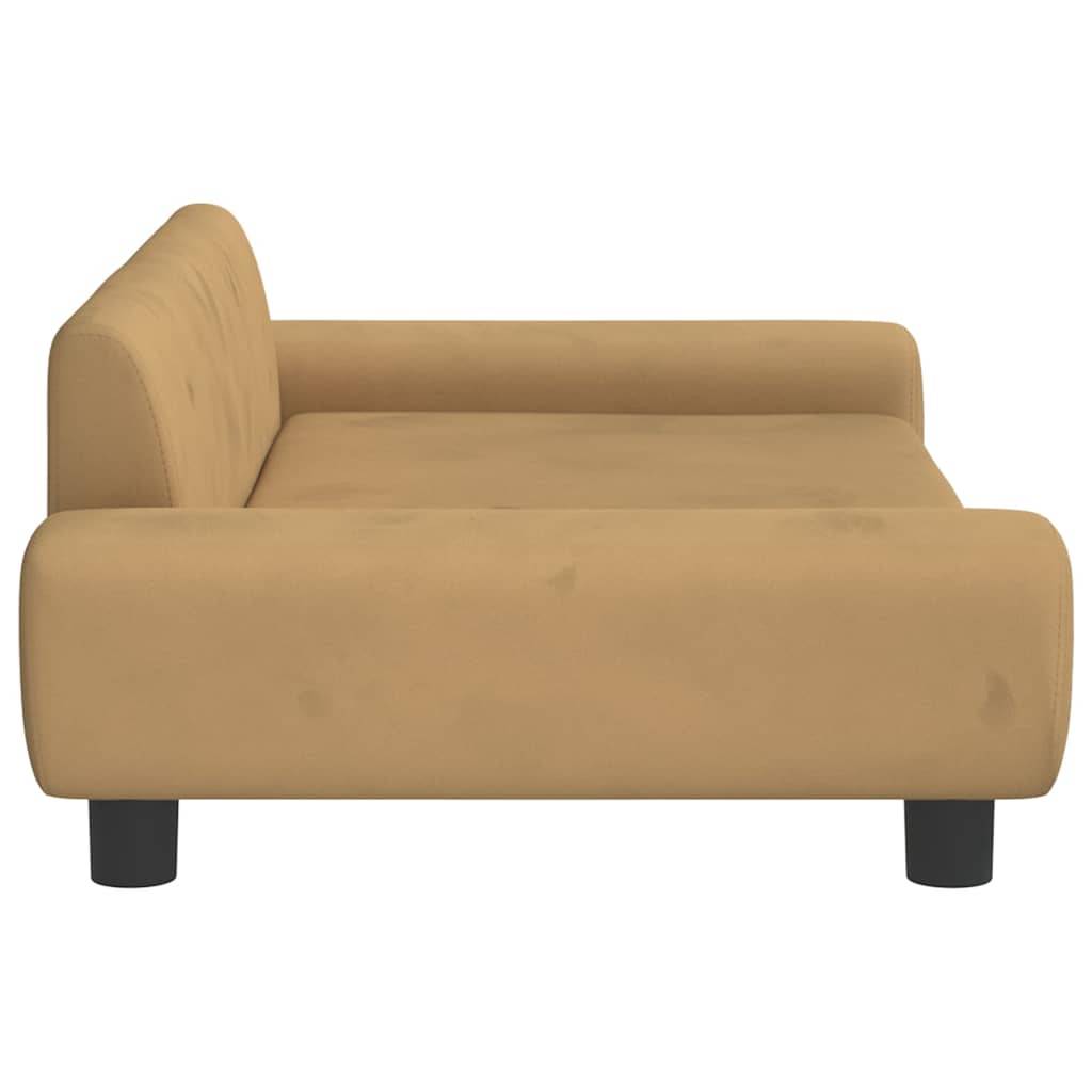 Vidaxl - Lit pour chien marron 100x54x33 cm velours vidaXL 171986 - Image 5
