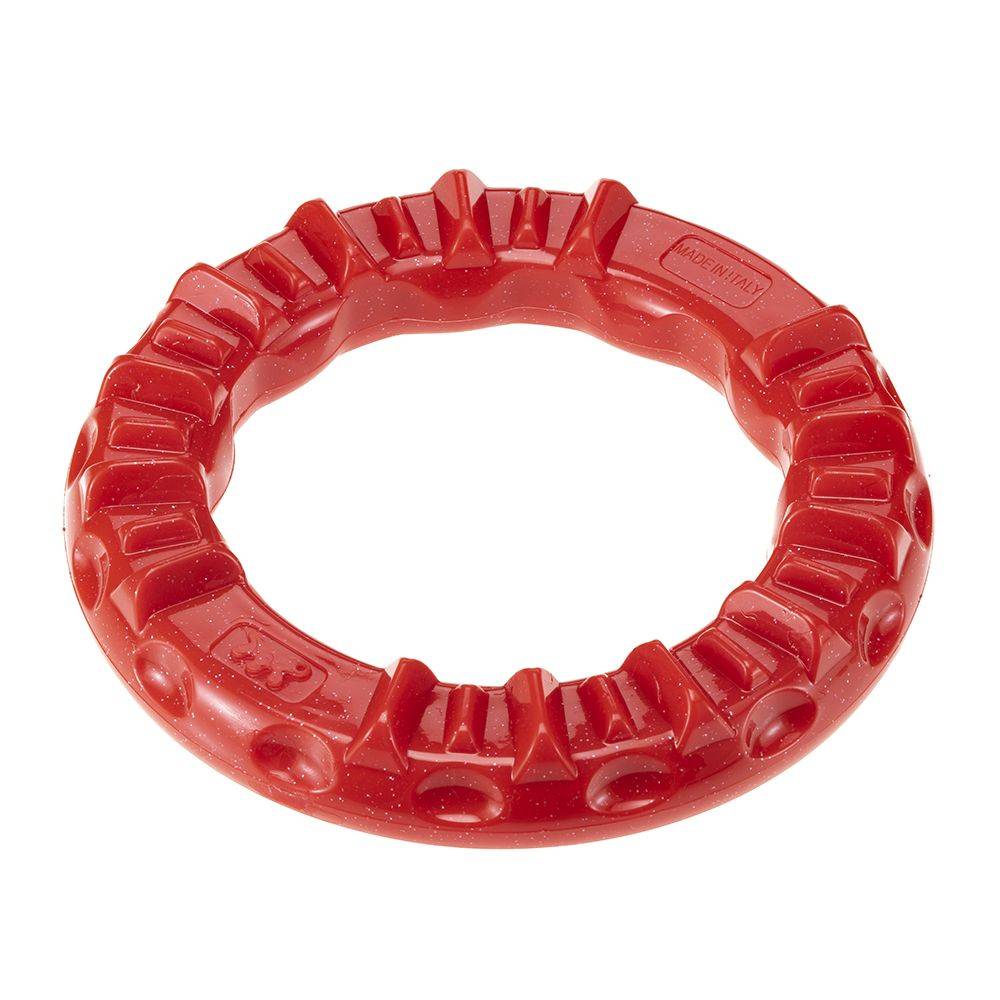 Ferplast - Ferplast Jouet Chien, Anneau Distributeur Croquettes Friandises pour Chien, en Matériau Durable à Mâcher, Arôme de Viande, pour l'Hygiène Dentaire, - Image 1
