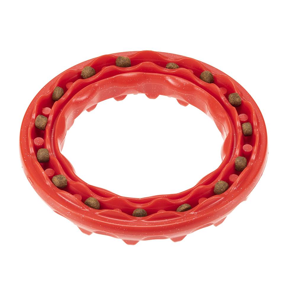 Ferplast - Ferplast Jouet Chien, Anneau Distributeur Croquettes Friandises pour Chien, en Matériau Durable à Mâcher, Arôme de Viande, pour l'Hygiène Dentaire, - Image 6