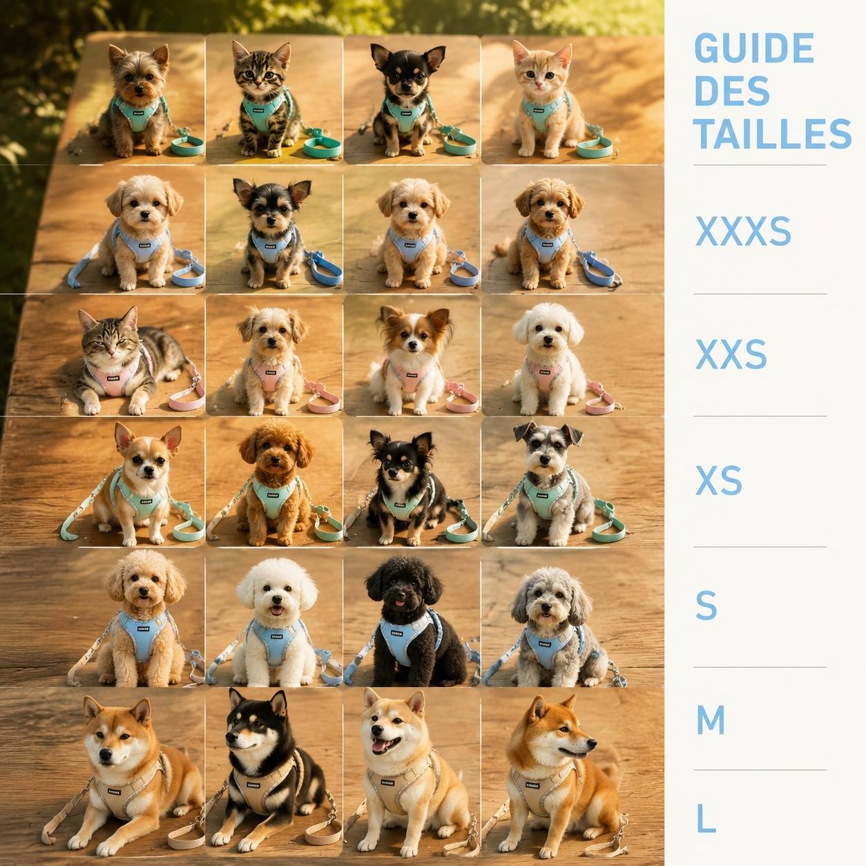 Ensemble Harnais et Laisse pour Chiot Respirant à Bandes Réfléchissantes Antidérapant - Image 6
