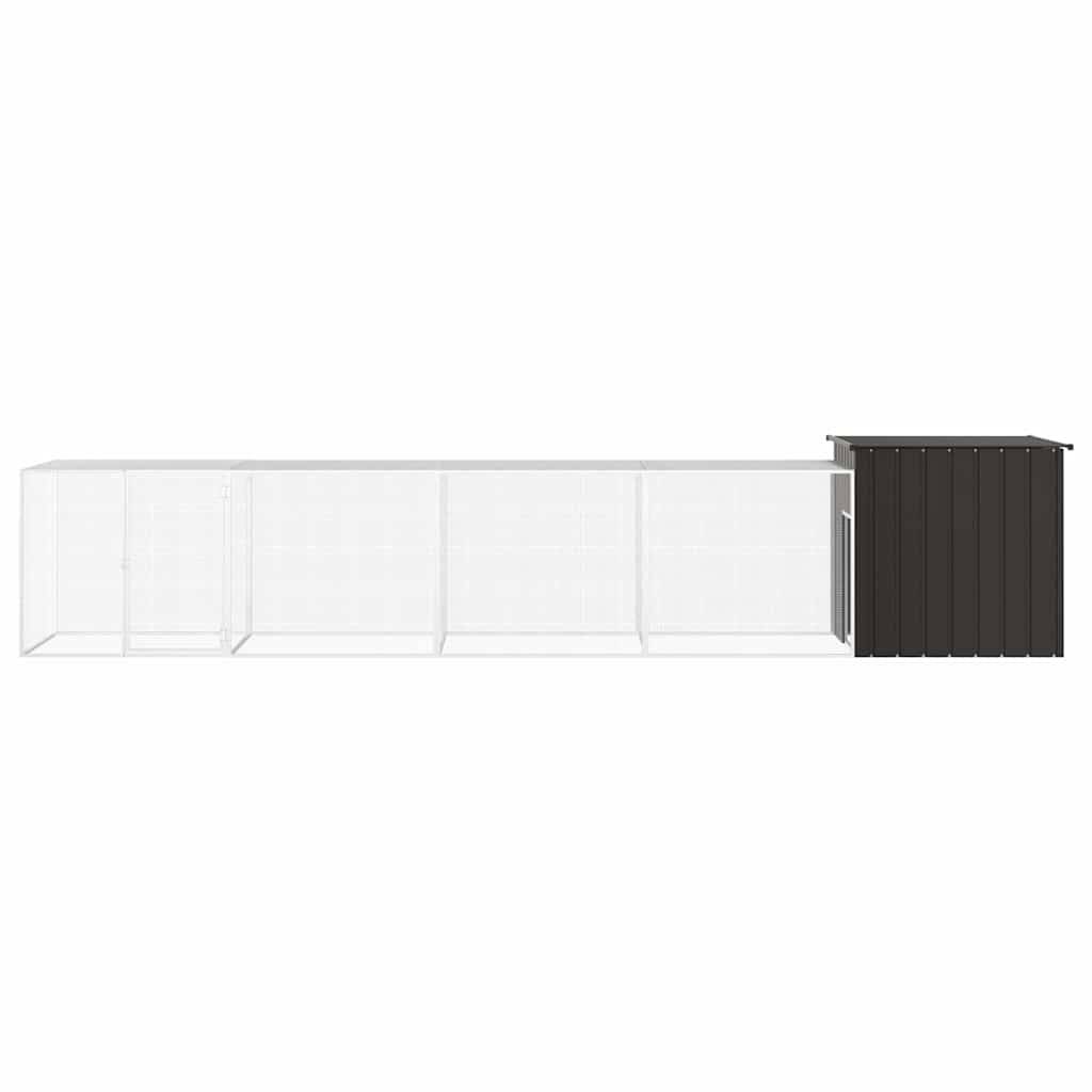 Vidaxl - Poulailler Anthracite 500x91x100 cm Acier galvanisé vidaXL 3106454 - Image 2