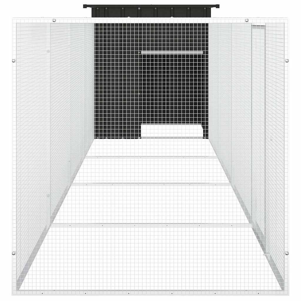 Vidaxl - Poulailler Anthracite 500x91x100 cm Acier galvanisé vidaXL 3106454 - Image 4
