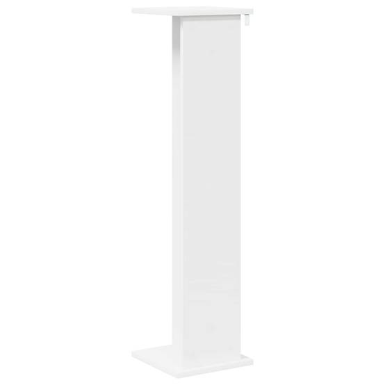 Lot 2 Étagères Porte-Plantes Bois Intérieur Présentoir Multi-Niveaux Blanc 25x100cm - ComfortXL Outdoor Living - Image 7