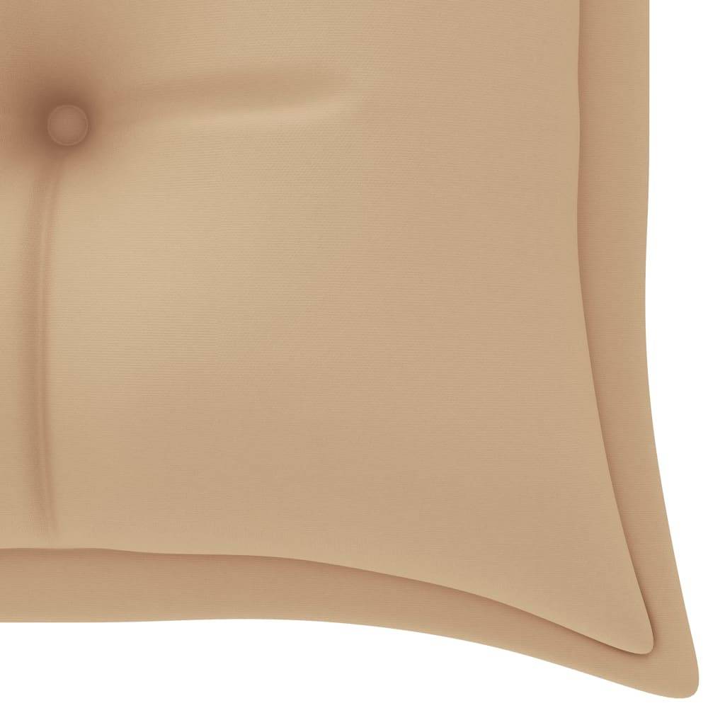 Helloshop26 - Banc de jardin meuble de patio d'extérieur terrasse avec coussin 157 cm bois d'acacia massif - Image 8