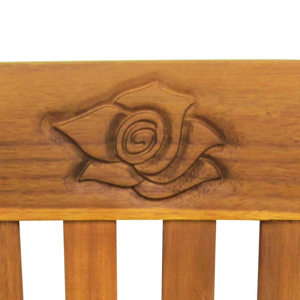 Helloshop26 - Banc de jardin meuble de patio d'extérieur terrasse avec coussin 157 cm bois d'acacia massif - Image 5