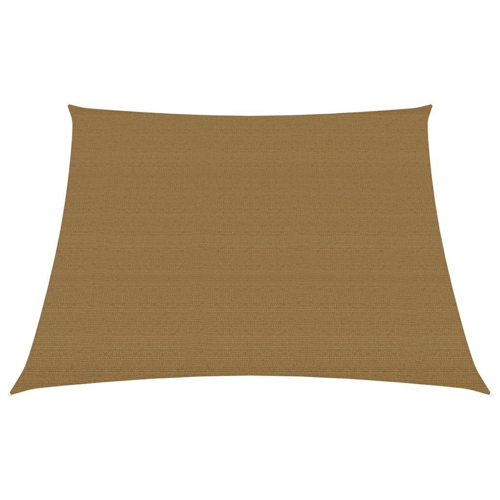 Helloshop26 - Voile toile d'ombrage parasol 160 g/m² 3/4 x 3 m PEHD taupe - Image 1