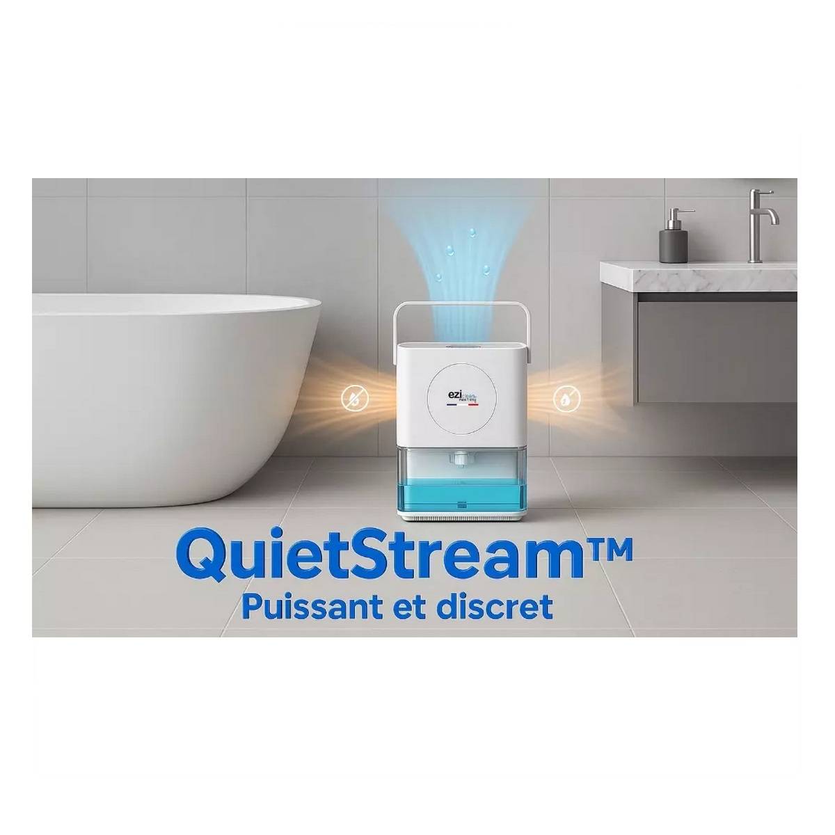Déshumidificateur 0.6l/j blanc DRYFLOWX E.ziclean - Image 4