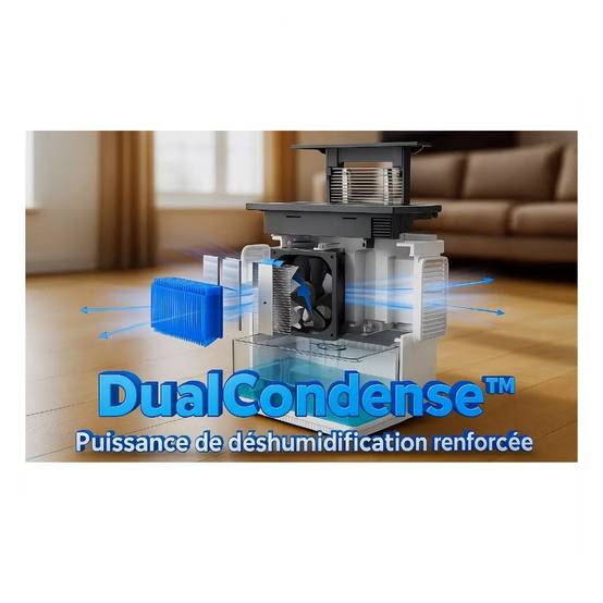 Déshumidificateur 0.6l/j blanc DRYFLOWX E.ziclean - Image 2