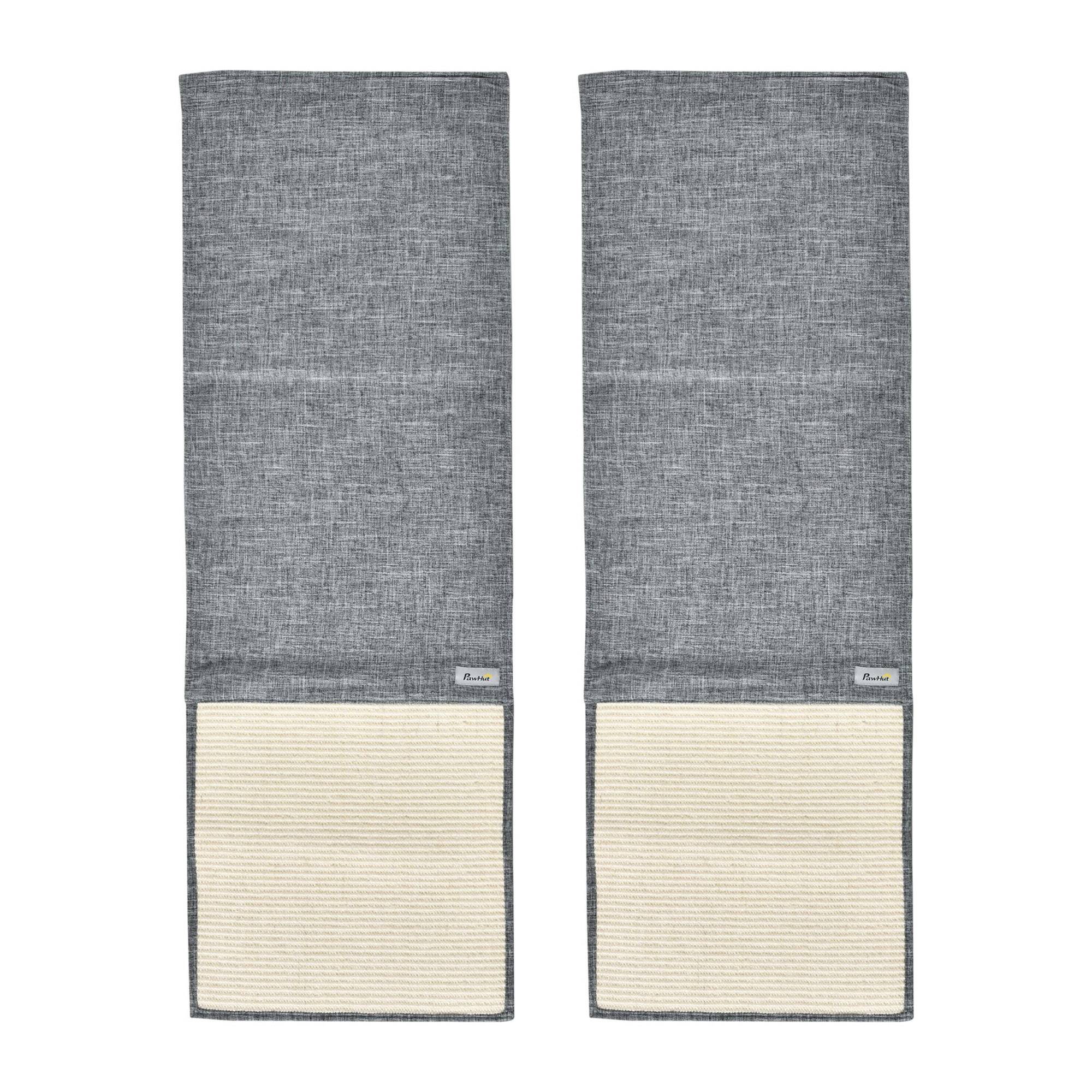 Sans Marque - Tapis griffoir 2 pièces 130x45 cm, sisal, protection canapé/porte, Gris - Image 2