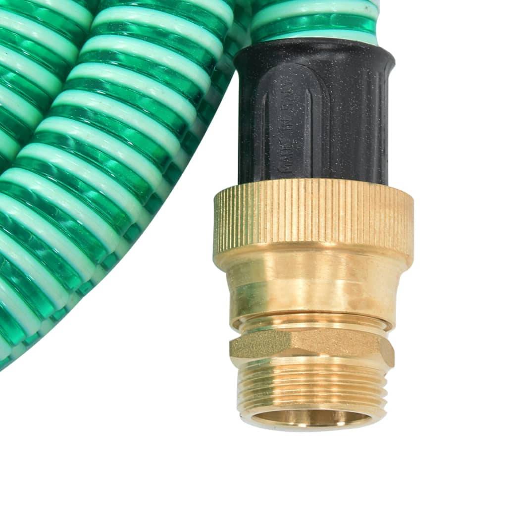 Vidaxl - Tuyau d'aspiration avec raccords en laiton vert 1,1" 4 m PVC vidaXL 151041 - Image 5