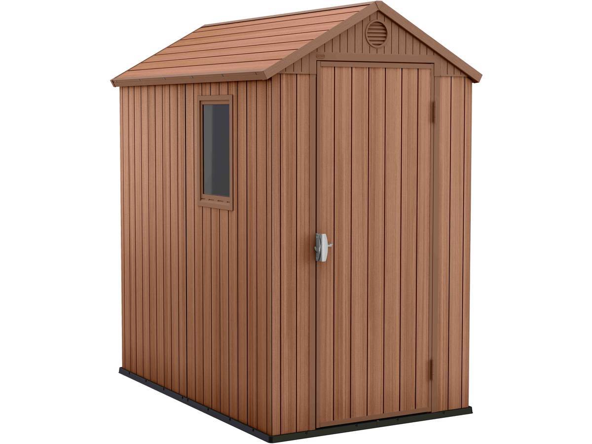 Keter - Abri Jardin Résine "darwin 46" - 2.2 M² - 125.8 X 184.5 X 205 Cm - Marron -keter - Image 1
