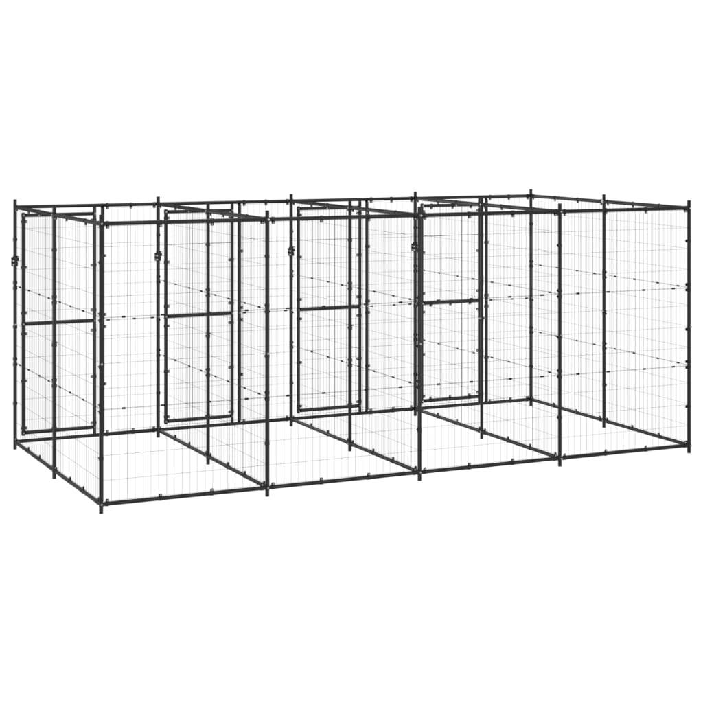 Vidaxl - Chenil extérieur Acier 9,68 m² vidaXL 3082262 - Image 5