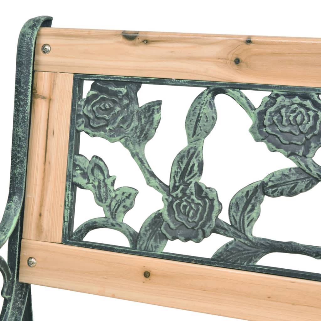 ComfortXL - Banc de Jardin Bois et Fer Forgé Style Nostalgique pour Terrasse Brun 122 cm – ComfortXL Outdoor Living - Image 5