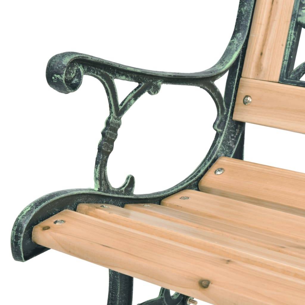 ComfortXL - Banc de Jardin Bois et Fer Forgé Style Nostalgique pour Terrasse Brun 122 cm – ComfortXL Outdoor Living - Image 4