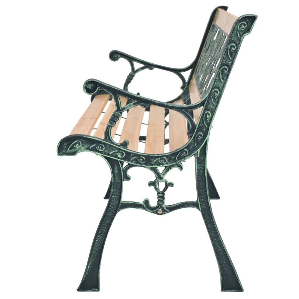 ComfortXL - Banc de Jardin Bois et Fer Forgé Style Nostalgique pour Terrasse Brun 122 cm – ComfortXL Outdoor Living - Image 3