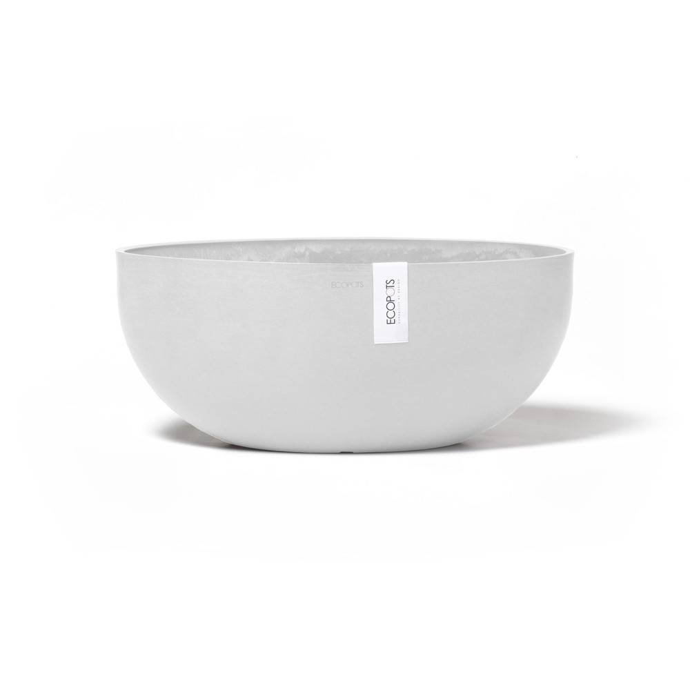 Ecopots - Pot Ovale Sofia Big 43 Blanc Pur + réservoir d'eau - 43 x 25 x H. 17,5 cm - 8,2 L ECOPOTS - Image 5