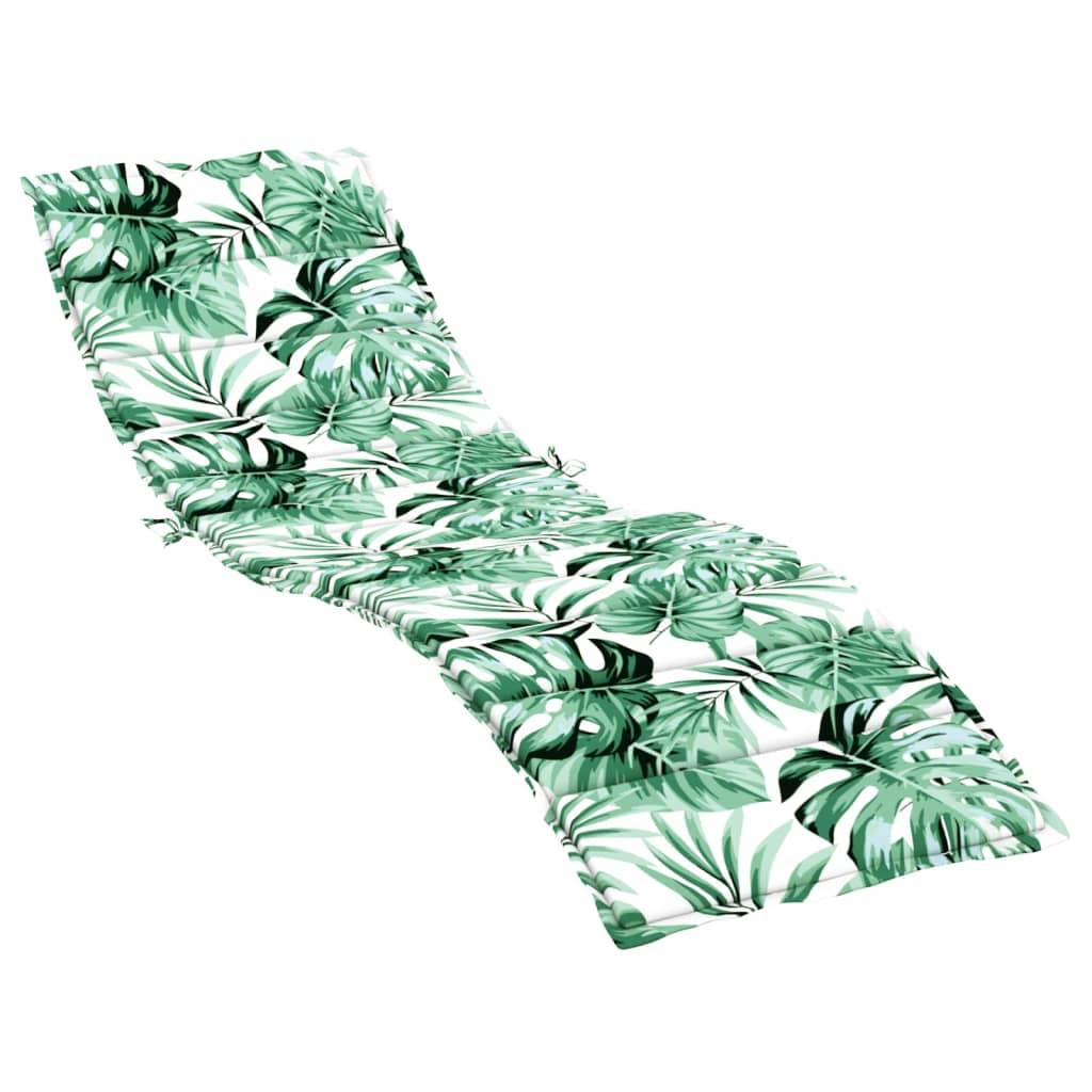 PANGIVO - Coussin de chaise longue tissu oxford motif feuilles 200 x 50 x 4 cm - PANGIVO - Image 2