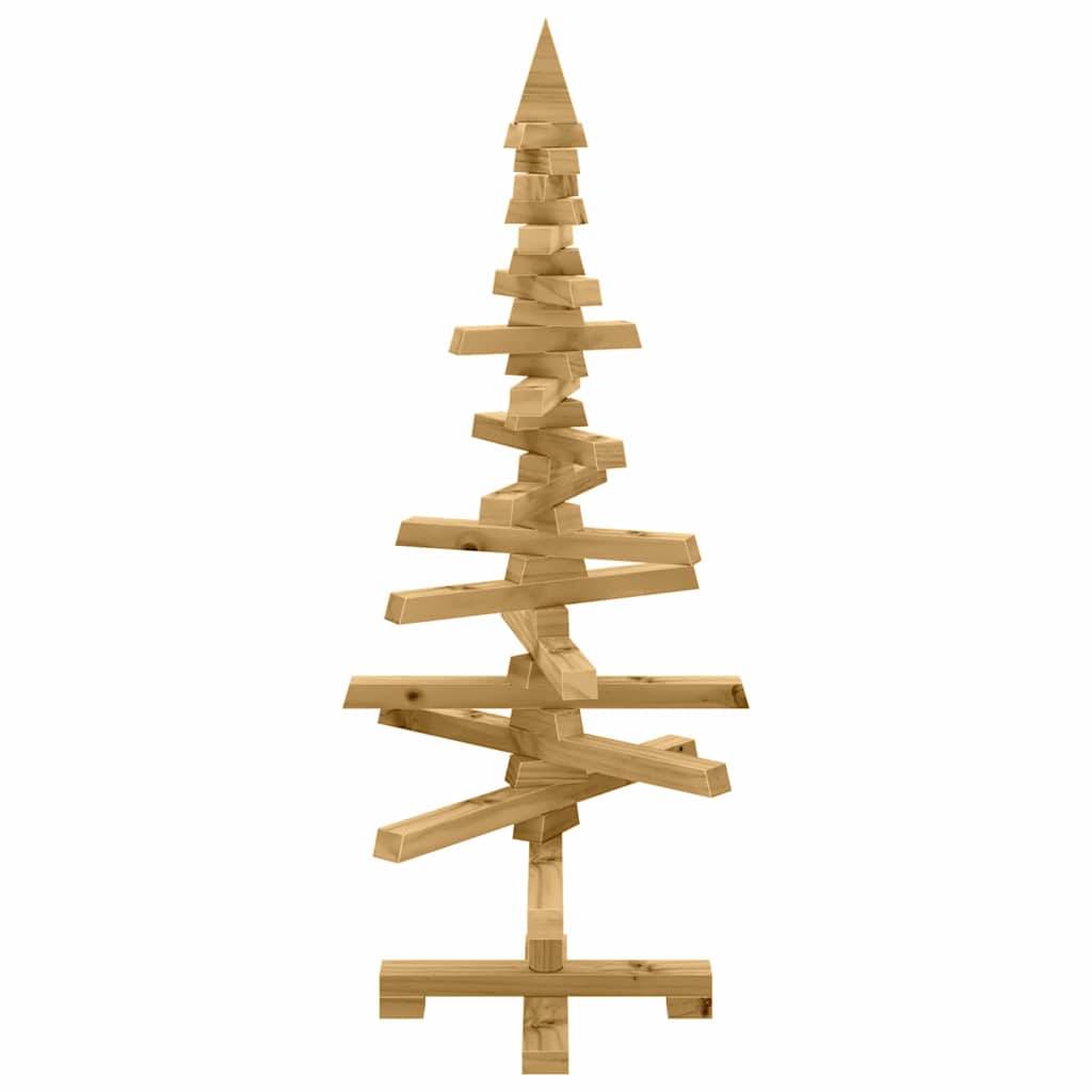 Maison Chic - Sapin de Noël | Arbre de Noël en bois Marron 90 cm Bois massif en pin Maison Chic - Image 5