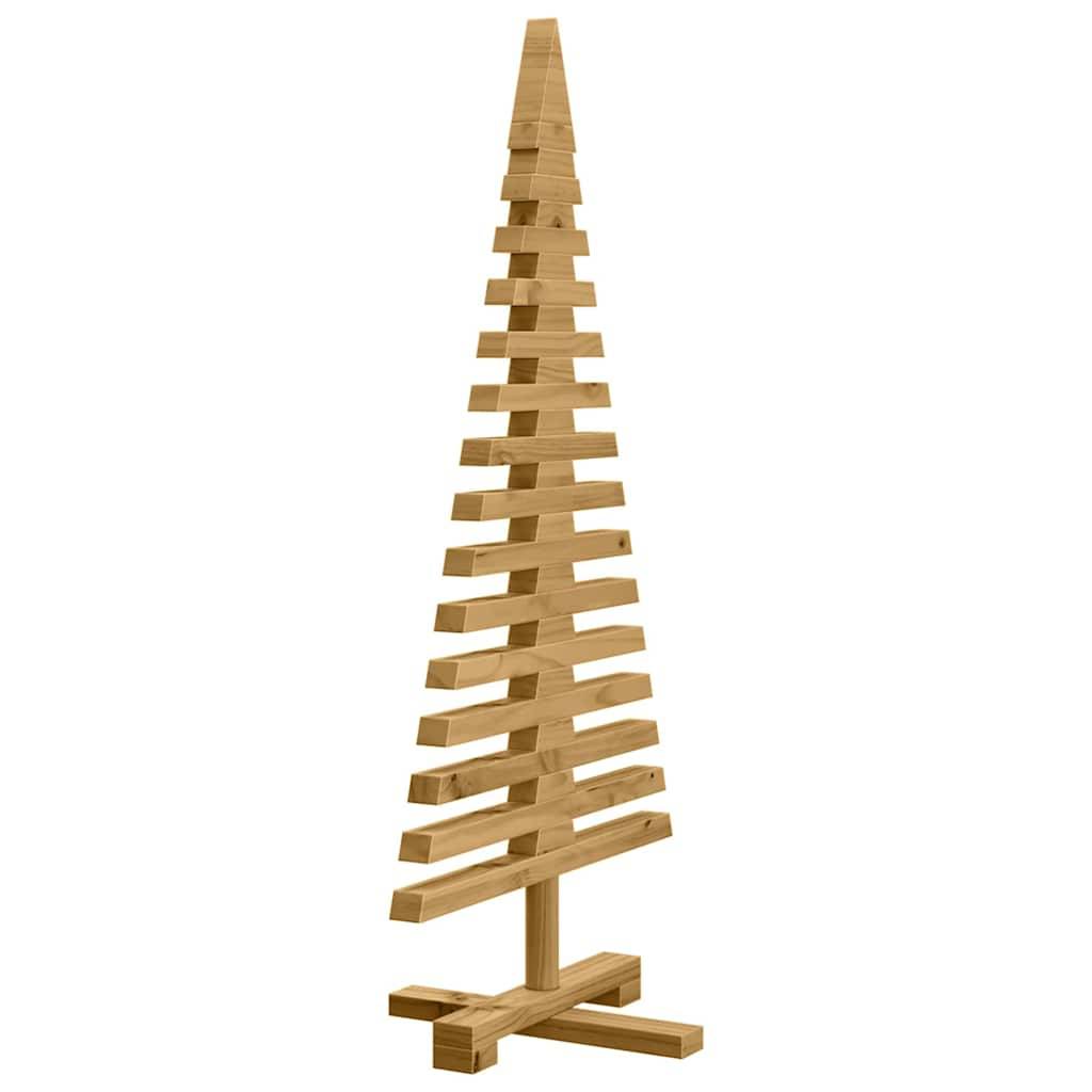 Maison Chic - Sapin de Noël | Arbre de Noël en bois Marron 90 cm Bois massif en pin Maison Chic - Image 4