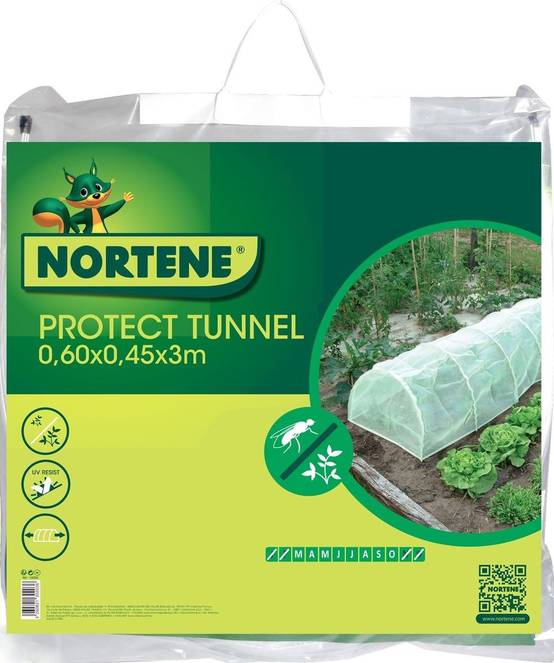Nortène - Tunnel accordéon avec filet anti-insectes "Protect Tunnel" - 0,60 x 0,45 x 3 m Nortene - Image 3