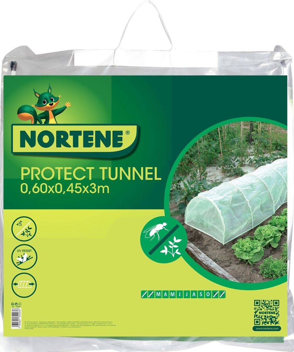 Nortène - Tunnel accordéon avec filet anti-insectes "Protect Tunnel" - 0,60 x 0,45 x 3 m Nortene - Image 3