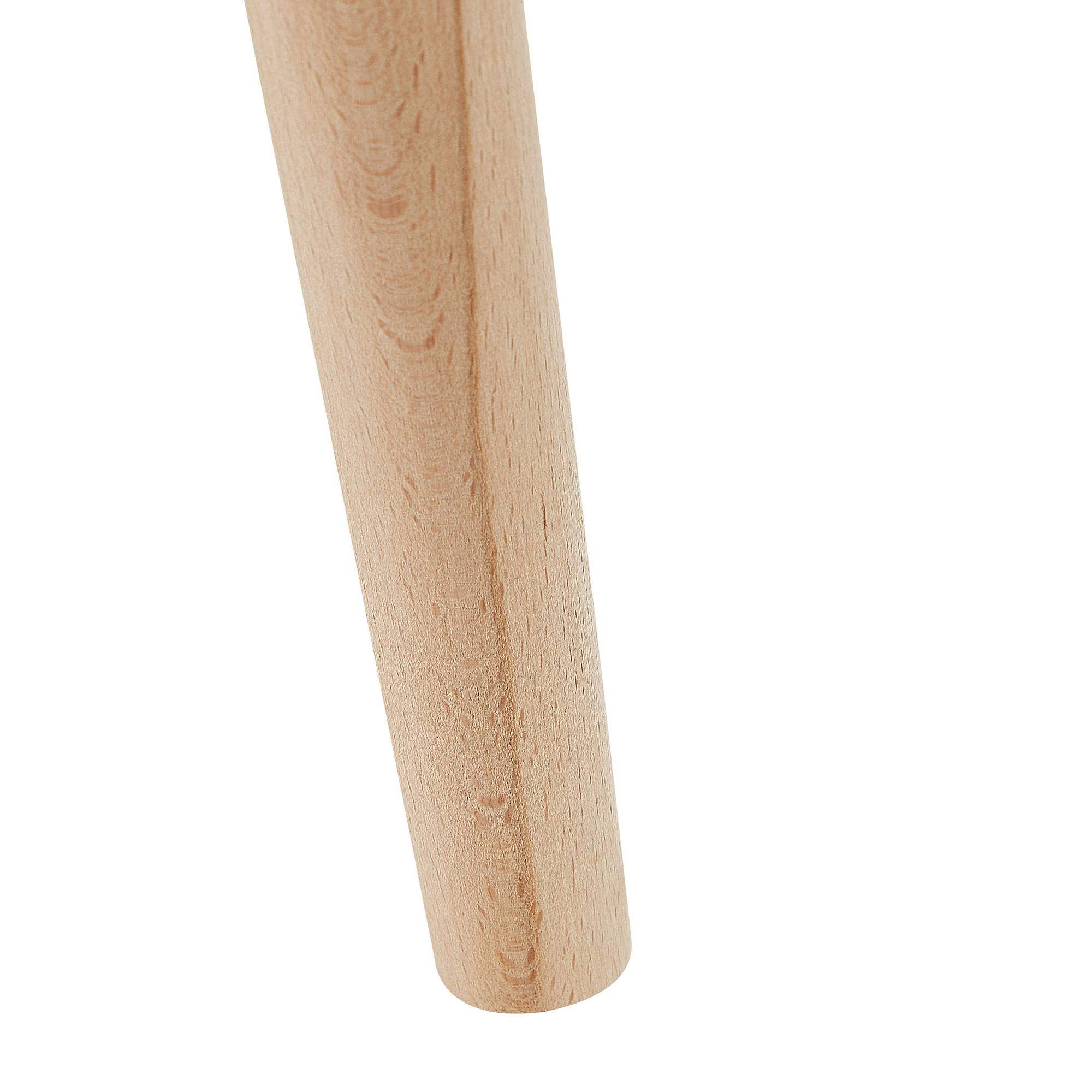 Beliani - Cache-Pot Support Plantes Gris avec 3 Pieds en Bois 28 cm de Diamètre Motif Ethnique Peint à la Main Idéal pour Extérieur et Intérieur Beliani - Image 6