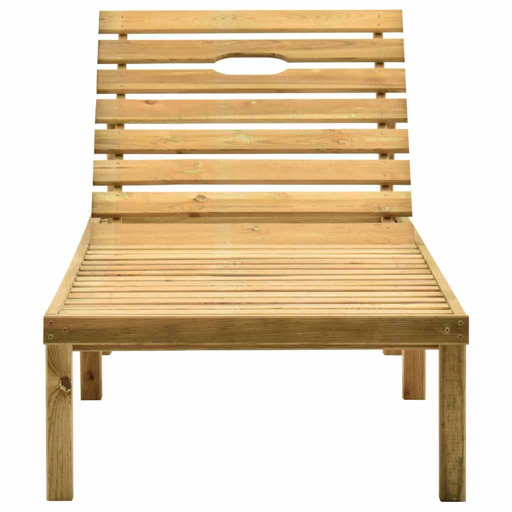 Vidaxl - Chaise longue de jardin avec table Bois de pin imprégné vidaXL 315397 - Image 10