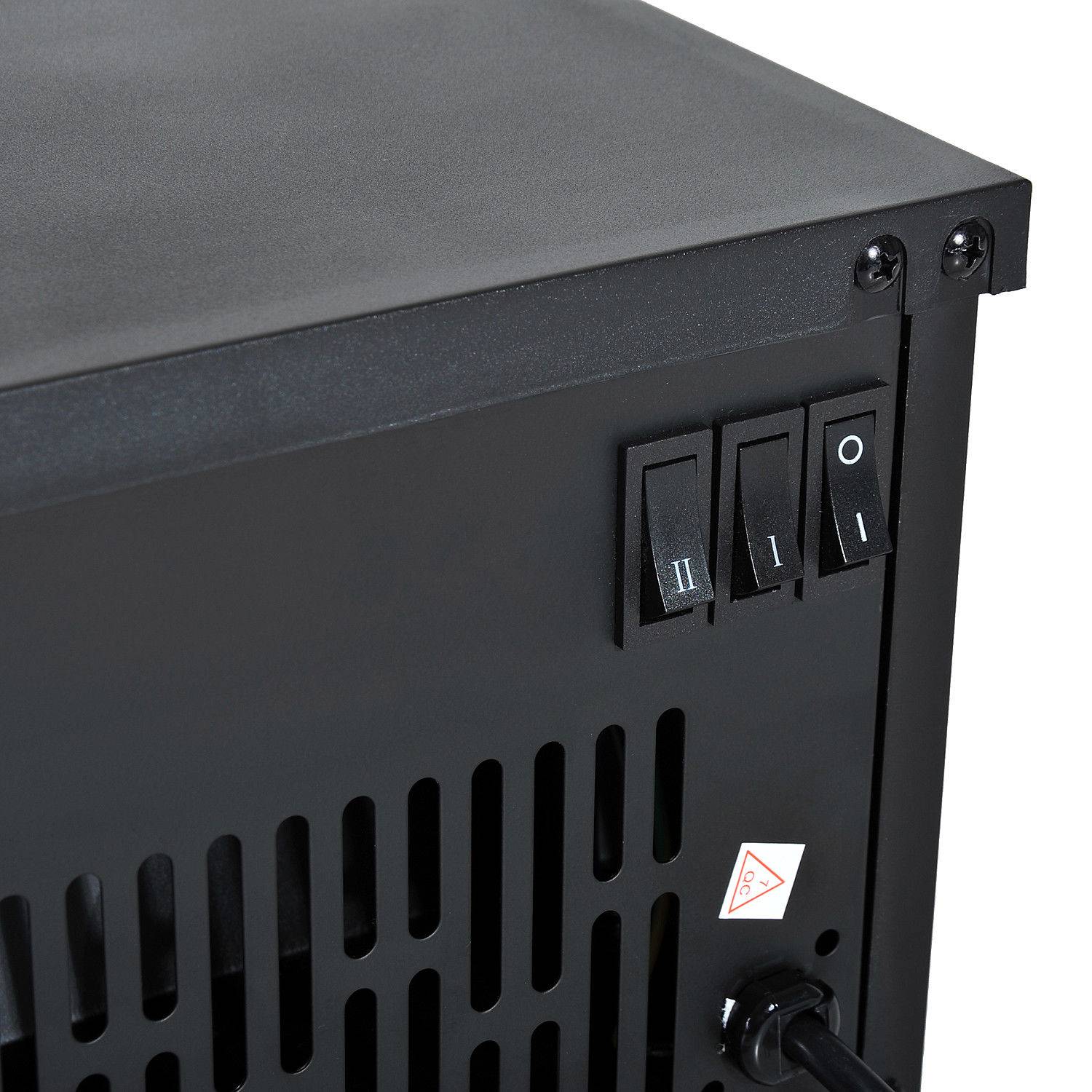 ComfortXL - Petite cheminée électrique 1200W compacte effet flamme pour studio Noir – ComfortXL Outdoor Living - Image 7