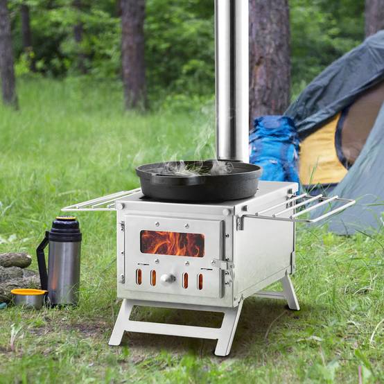 Poêle à bois portatif Pioneer | 2,5 kW 10 kg Poêle à bois portatif Pioneer | 2,5 kW 10 kg