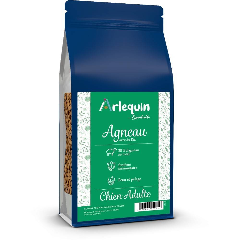 CROQUETTE CHIEN ARLEQUIN ESSENTIELLE AGNEAU 15 kg - Image 1