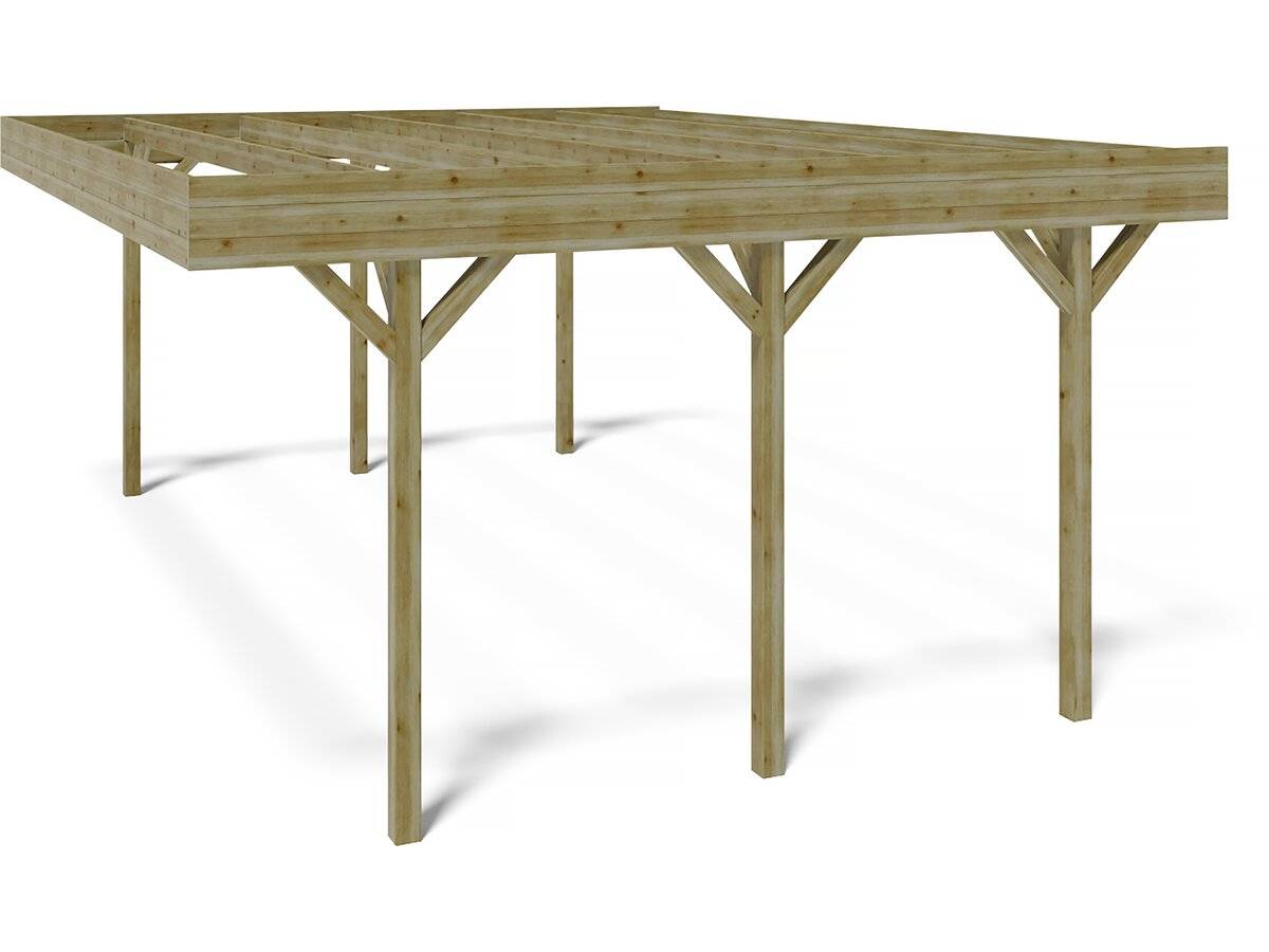 Habitat Et Jardin - Carport Double Voiture " Solar Double  " - 30 M² - 6.06 X 5.02 X  2.72 M -habitat Et Jardin - Image 4