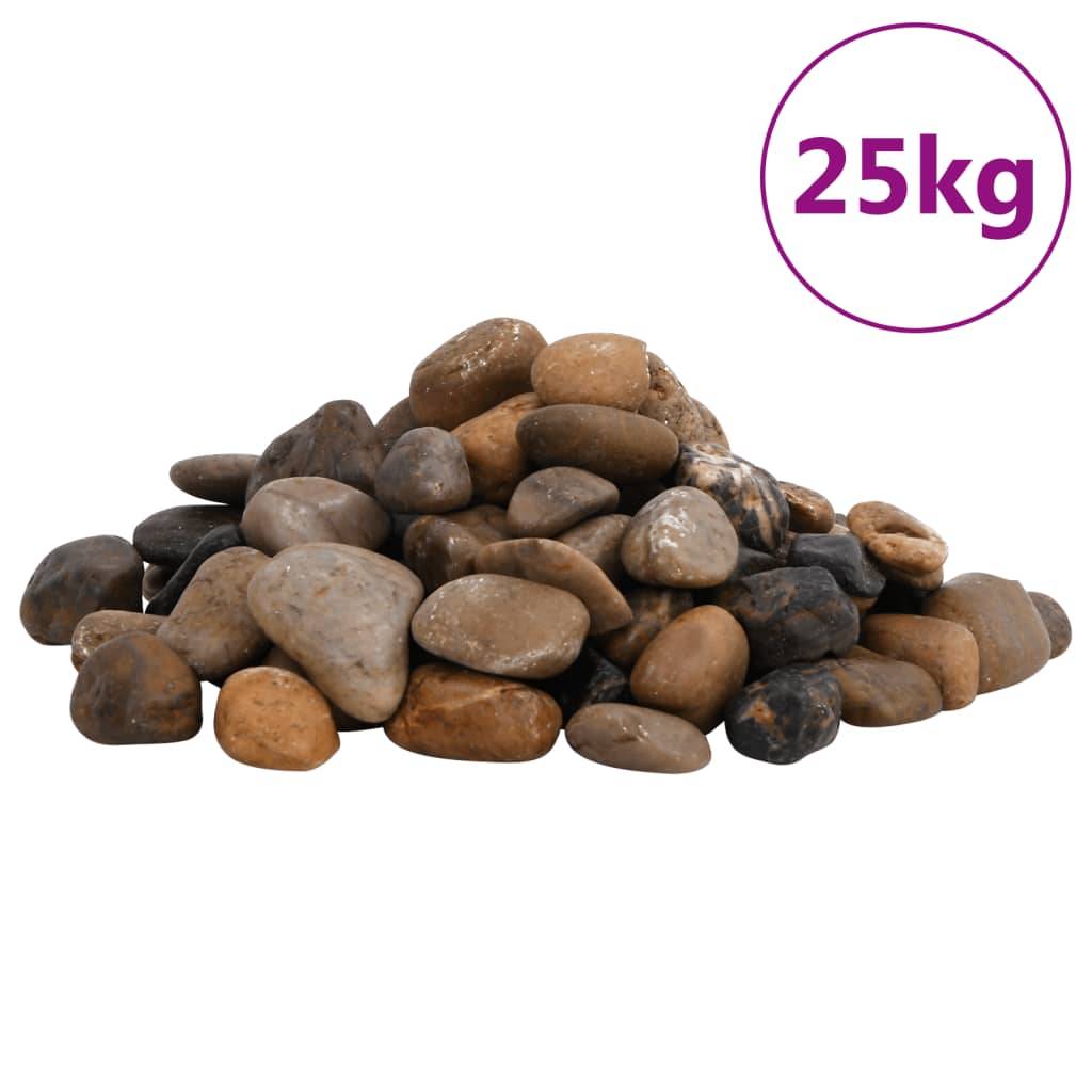 Galets Décoratifs Multicolores Pierres Naturelles pour Paillage Allée & Jardin 25 kg - ComfortXL Outdoor Living - Image 2