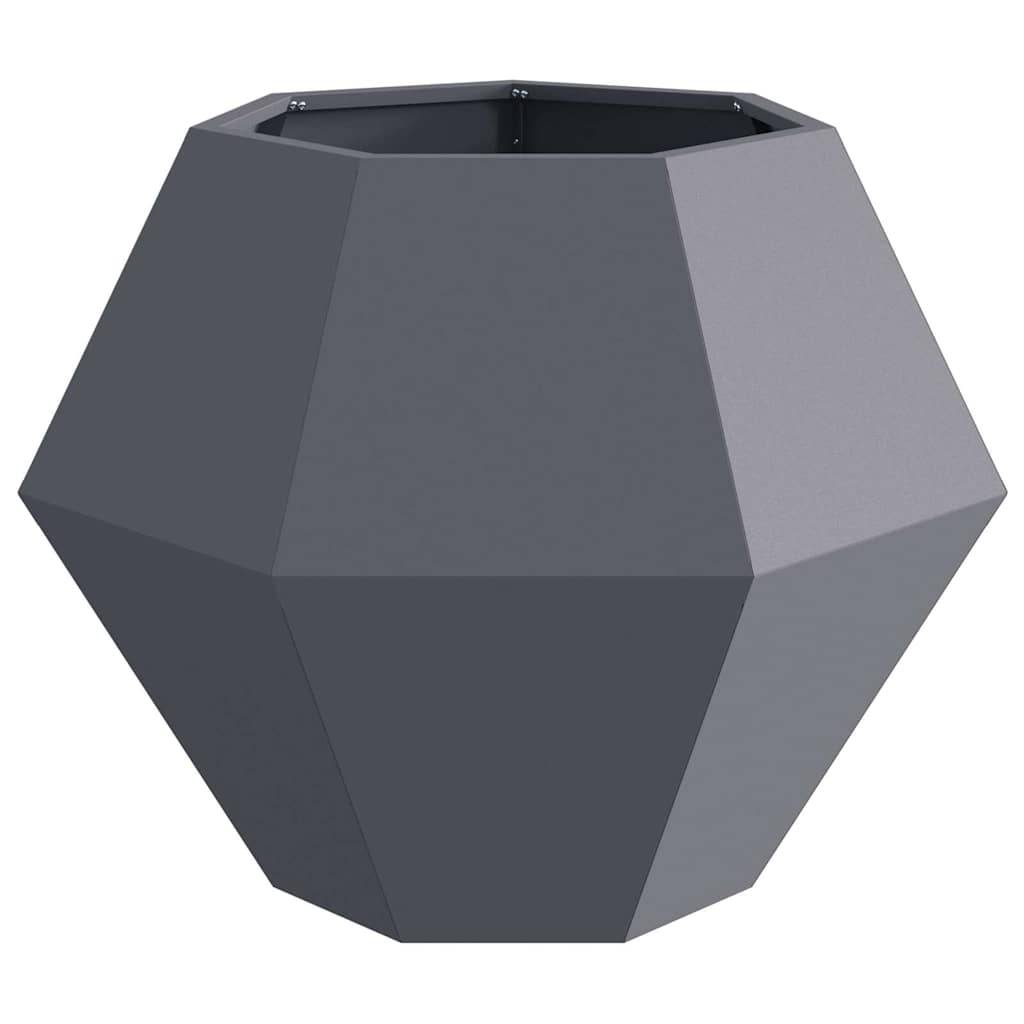 Vidaxl - Jardinière Anthracite 75 x 75 x 60 cm Acier vidaXL 884042 - Image 6